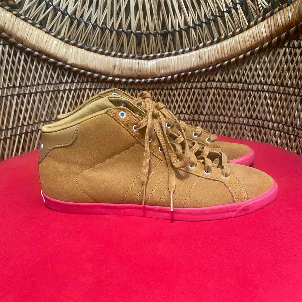 Adidas tan suede sneakers: Size 7.5